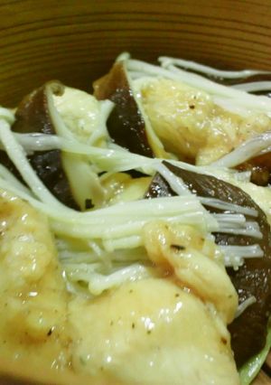 鶏むね肉のシイタケ蒸し-レシピのメイン写真