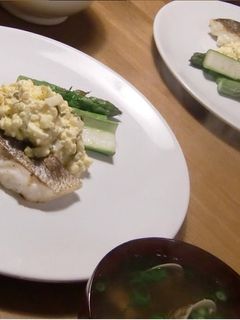 鯛のグリルタルタルがけアスパラ添え-レシピのメイン写真