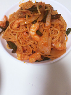 超簡単☆オシャレ味のエビトマトパスタ-レシピのメイン写真