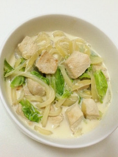 クリームうどん-レシピのメイン写真