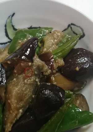 なすとピーマンの甘辛炒め-レシピのメイン写真