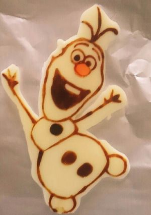 キャラチョコ☆アナ雪オラフ-レシピのメイン写真