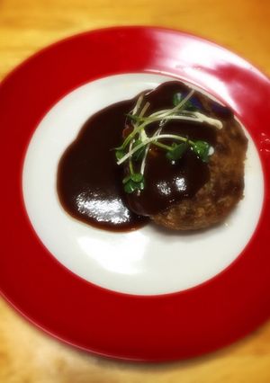チーズin柔らかジューシーハンバーグ!-レシピのメイン写真