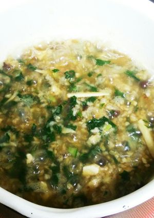 ハムと小豆の雑炊-レシピのメイン写真