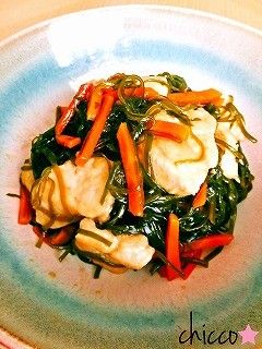 ★簡単!鶏むね肉と切り昆布の和風炒め★-レシピのメイン写真