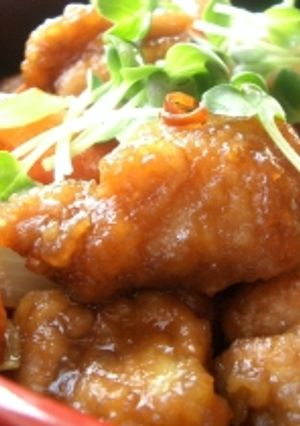 甘酢醤油にジュッ！と漬けた鶏から揚げ-レシピのメイン写真