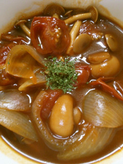 ミニトマトと しめじ玉ねぎのデミグラス煮-レシピのメイン写真