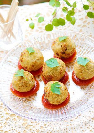 たこ焼き器でメンチカツボール-レシピのメイン写真