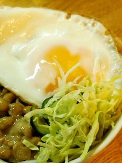 ダイエット☆納豆キャベツ丼-レシピのメイン写真
