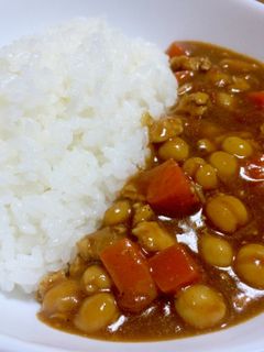 俺流!ひよこ豆と鶏ひき肉のカレー-レシピのメイン写真