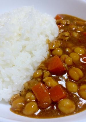 俺流！ひよこ豆と鶏ひき肉のカレー-レシピのメイン写真