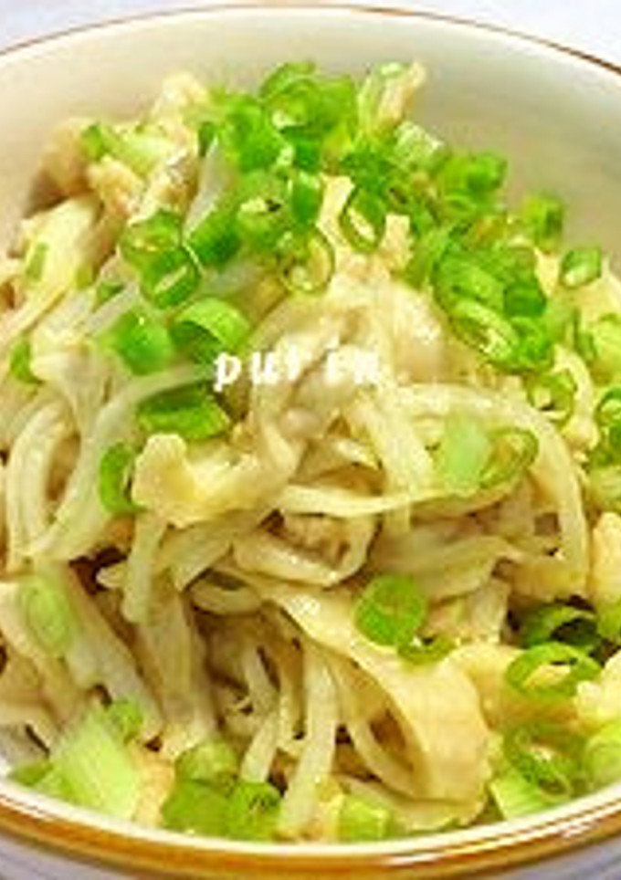 節約料理♪鶏皮と大根の柚子こしょう和え-レシピのメイン写真
