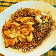 蕎麦でヘルシー‼パリパリ固焼きそば♪