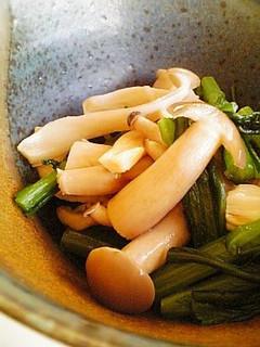 春菊としめじの酢の物-レシピのメイン写真
