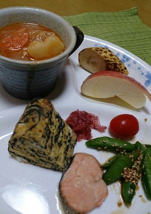残り物でワンプレート朝ごはん2-レシピのメイン写真