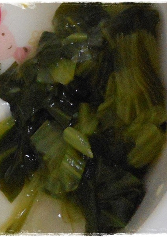 離乳食完了期　小松菜のおひたし-レシピのメイン写真