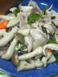 きのことれんこんの中華風みそ炒め♪-レシピのメイン写真