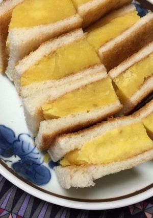 冷凍ホットサンド✿サツマイモオレンジ煮✿-レシピのメイン写真