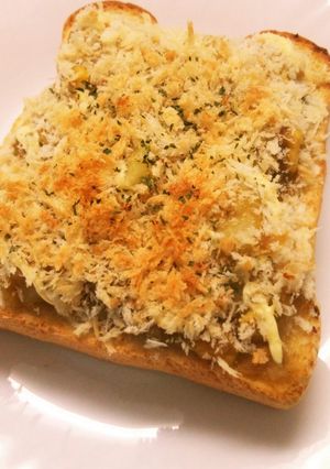 【朝食】カレーコロッケ風?満足トースト☆-レシピのメイン写真