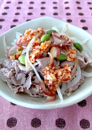 冷しゃぶサラダ★豆板醤ドレッシング-レシピのメイン写真