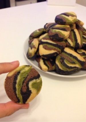 ☸カモフラ迷彩クッキー☸-レシピのメイン写真