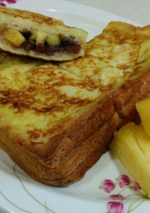 簡單 紅豆菠蘿吐司-レシピのメイン写真