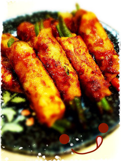 豚ロース肉の野菜巻き巻き♪照り焼き♪-レシピのメイン写真