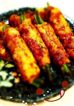 豚ロース肉の野菜巻き巻き♪照り焼き♪-レシピのメイン写真