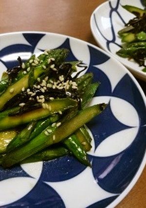 アスパラ塩昆布-レシピのメイン写真