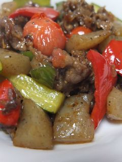 牛肉の薄切りときゅうりの炒め物-レシピのメイン写真