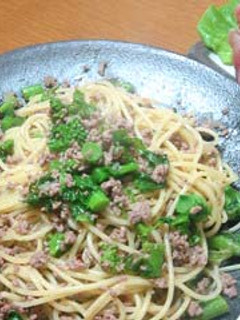 菜の花のスパゲティ-レシピのメイン写真