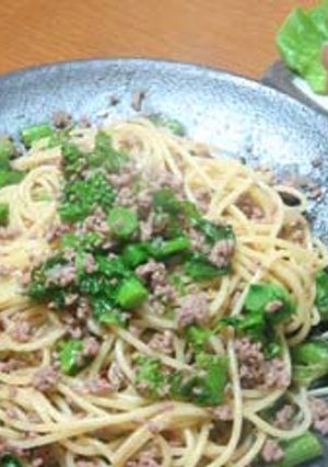 菜の花のスパゲティ-レシピのメイン写真