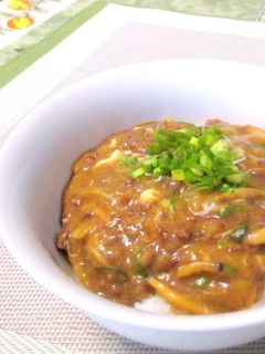 簡単!挽肉としめじの和風カレー丼☆-レシピのメイン写真
