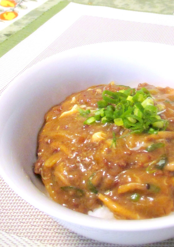 簡単！挽肉としめじの和風カレー丼☆-レシピのメイン写真