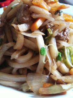 牛脂で簡単!ウスターソースの焼きうどん-レシピのメイン写真