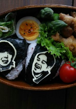キャラ弁 オトナキャラ弁 バナナマン-レシピのメイン写真