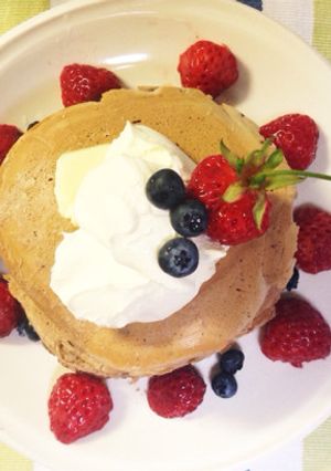Wベリーのパンケーキ w/クリームチーズ-レシピのメイン写真