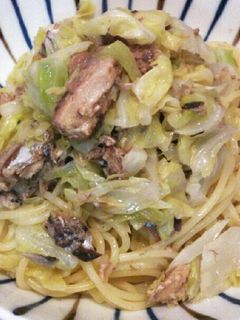 キャベツと鯖の和風パスタ-レシピのメイン写真