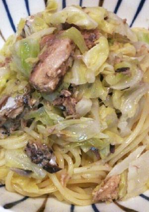 キャベツと鯖の和風パスタ-レシピのメイン写真