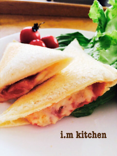 朝食に♡ホットサンドでとろ〜りツナチーズ-レシピのメイン写真