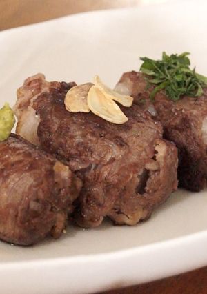 超簡単❤ ロース牛の肉巻き塩おにぎり-レシピのメイン写真