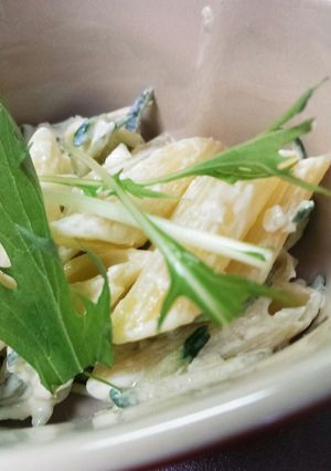 マカロニと胡瓜のサラダ×甘らっきょマヨで-レシピのメイン写真