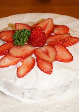 母の日に　イチゴの花ケーキ-レシピのメイン写真