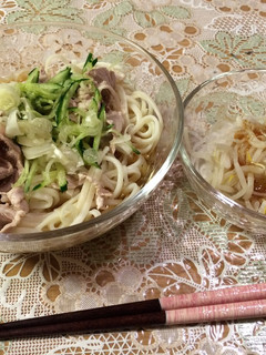 冷しゃぶうどん♪-レシピのメイン写真