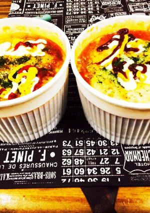 レンジで簡単パンプディとスペインオム風-レシピのメイン写真