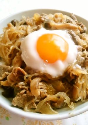 ☺簡単♪味噌味のすき焼き☆みそすき丼☺-レシピのメイン写真