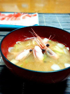 甘~い♪甘エビの頭の*味噌汁-レシピのメイン写真