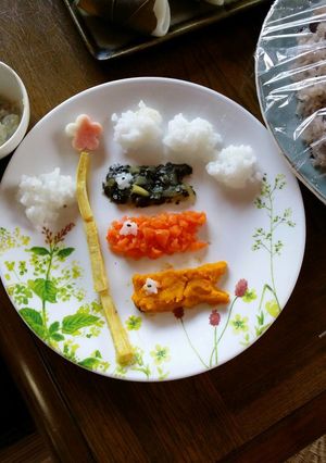 初節句のお祝いでかわいい離乳食⭐-レシピのメイン写真