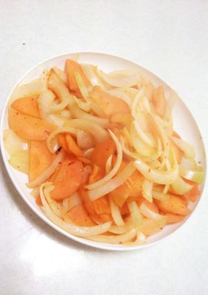 玉ねぎ人参キムチ炒め-レシピのメイン写真