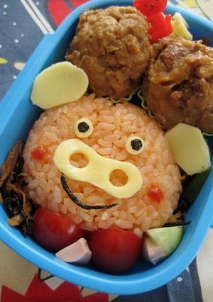 ブタくんのお弁当（キャラ弁）-レシピのメイン写真